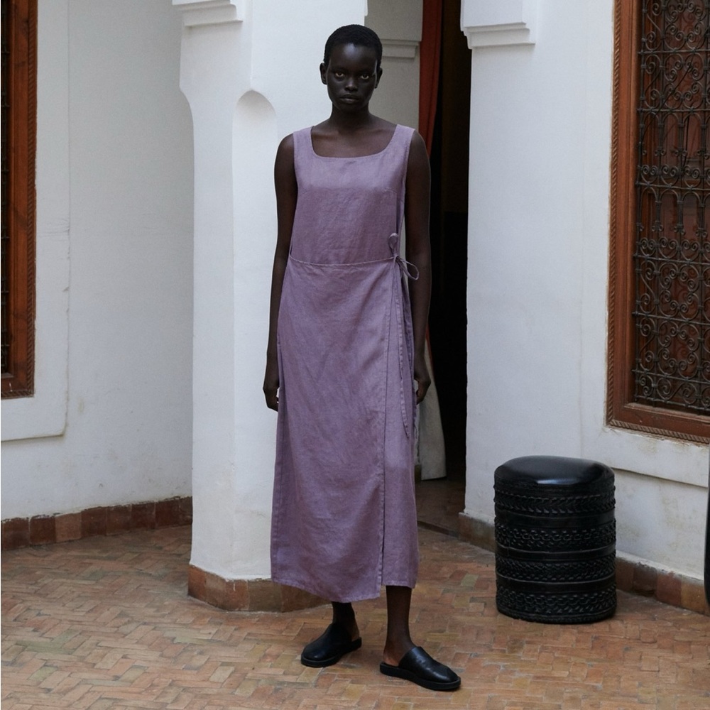 Linenfox Alexandra Linen Dress Size L